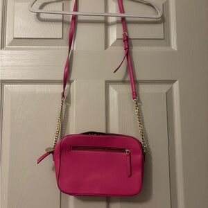 Draper James Pink Crossbody Bag with Gold Chain